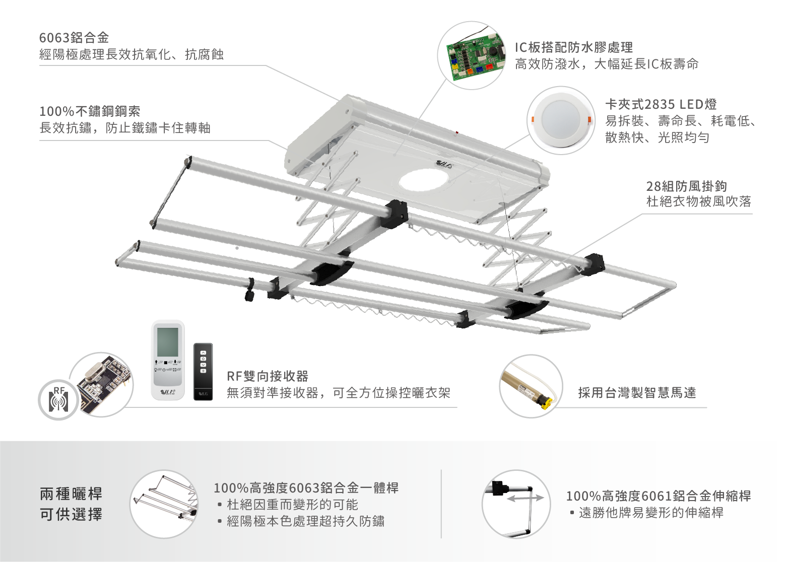迷你型电动晒衣架 CH-70